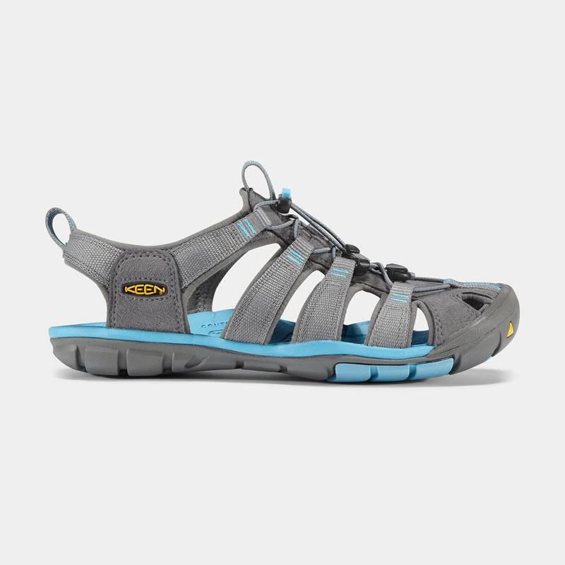 Keen Clearwater Cnx Womens Hiking Sandals Grey/Blue Discount (4167-MWJRE)